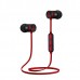Powerton bezdrátová bluetooth sluchátka W2, s magnetickým uchycením, mikrofon, ovládání hlasitosti, černo-červená, sportovní typ b
