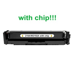 Kompatibilní toner pro HP 219A/W2192A-Plně funkční čip! Yellow 1200 stran