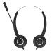 HP DHE-8000, Call Center headset, ovládání hlasitosti, černá, USB (2.0)