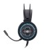 HP DHE-8001U, sluchátka s mikrofonem, ovládání hlasitosti, černá, 2.0, podsvícená, USB