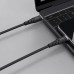 Powerton ENERGY DARK EDITION Kabel USB-C, 60W, 1m, silikonový, černý