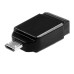 Verbatim USB flash disk, USB 2.0, 32GB, Nano, Store N Go, černý, 49822, USB A, s adaptérem USB Micro