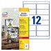 Avery Zweckform etikety 99.1mm x 42.3mm, A4, matné, bílé, 12 etiket, velmi odolné, baleno po 20 ks, L4776-20, pro laserové tiskárn