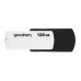 Goodram USB flash disk, USB 2.0, 128GB, UC02, černý, UCO2-1280KWR11, USB A, s otočnou krytkou