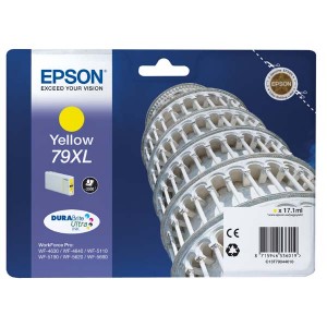 Epson originální ink C13T79044010, 79XL, XL, yellow, 2000str., 17ml, 1ks, Epson WorkForce Pro WF-5620DWF, WF-5110DW, WF-5690DWF