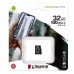 Kingston paměťová karta Canvas Select Plus, 32GB, micro SDHC, SDCS2/32GBSP, UHS-I U1 (Class 10), bez adaptéru, A1