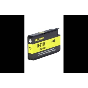 Inkjet cartridge compatible HP CZ132A No.711 yellow 29 ml