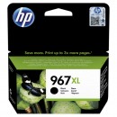 HP originální ink 3JA31AE, HP 967, black, 3000str., 68.7ml, extra high capacity, HP Officejet Pro 9012, 9014, 9015, 9016, 9019/P