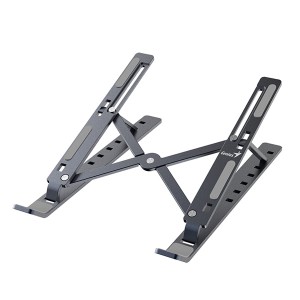 Podstavec pod notebook, G-Stand M250, polohovatelný, šedý, hliník, Genius