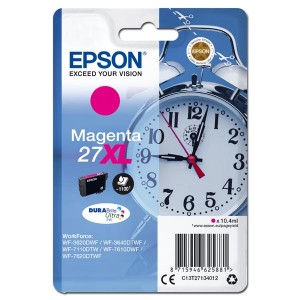 Epson originální ink C13T27134012, 27XL, magenta, 10,4ml, Epson WF-3620, 3640, 7110, 7610, 7620