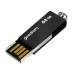 Goodram USB flash disk, USB 2.0, 64GB, UCU2, černý, UCU2-0640K0R11, USB A, s otočnou krytkou