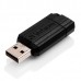 Verbatim USB flash disk, USB 2.0, 16GB, PinStripe, Store N Go, černý, 49063, USB A, s výsuvným konektorem