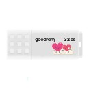 Goodram USB flash disk, USB 2.0, 32GB, UME2, UME2, bílý, UME2-0320W0R11-V