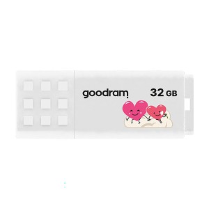 Goodram USB flash disk, USB 2.0, 32GB, UME2, UME2, bílý, UME2-0320W0R11-V