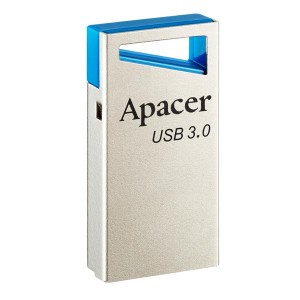 Apacer USB flash disk, USB 3.0 (3.2 Gen 1), 16GB, AH155, stříbrný, AP16GAH155U-1, USB A, s poutkem