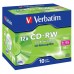 Verbatim CD-RW, 43148, DataLife PLUS, 10-pack, 700MB, Serl, 8-12x, 80min., 12cm, Scratch Resistant, bez možnosti potisku, jewel bo