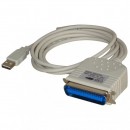 Kabel USB (1.1), USB A M- LPT M, 2m, černý, IEEE 1284