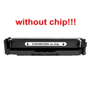 Kompatibilní toner pro HP 219X/W2190X-No Chip! Black. POZOR kazeta bez čipu 3200 stran