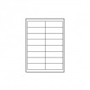 Logo etikety 99.1mm x 34mm, A4, matné, bílé, 16 etiket, 140g/m2, baleno po 10 ks, pro inkoustové a laserové tiskárny