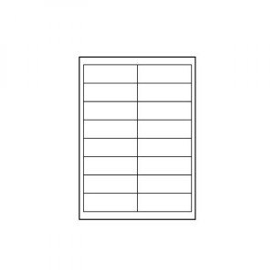 Logo etikety 99.1mm x 34mm, A4, matné, bílé, 16 etiket, 140g/m2, baleno po 10 ks, pro inkoustové a laserové tiskárny