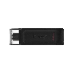 Kingston USB flash disk, USB 3.0 (3.2 Gen 1), 32GB, DataTraveler 70, černý, DT70/32GB, USB C Kingston USB flash disk, USB 3.0 (3.2 Gen 1), 32GB, DataTraveler 70, černý, DT70/32GB, USB C