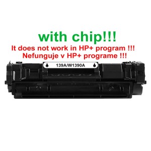 Kompatibilní toner pro HP 139A/W1390A-Plně funkční čip! Black. Nefunkční v programu HP+!!! 1500 stra