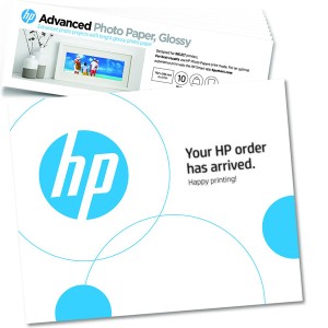 HP Advanced Photo Paper, 49V51A, foto papír, lesklý, bílý, 10,1x30,5cm, 4x12