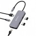 USB (3.2) hub 5-port, 32150, šedá, délka kabelu 15cm, Verbatim, 1x USB C, 2x USB A, 1x HDMI