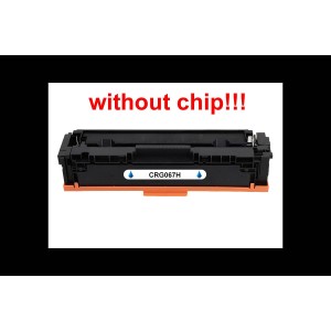 Kompatibilní toner pro Canon CRG-067H bez čipu! Cyan 2350 stran