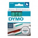 Dymo originální páska do tiskárny štítků, Dymo, 45809, S0720890, černý tisk/zelený podklad, 7m, 19mm, D1