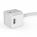 USB rozbočovač prodlužovací, CEE7 (vidlice)-POWERCUBE, 1.5m, USBCUBE EXTENDED, bílá, POWERCUBE, 4x USB A port, kompaktní