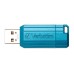 Verbatim USB flash disk, USB 2.0, 32GB, PinStripe, Store N Go, modrý, 49057, USB A, s výsuvným konektorem