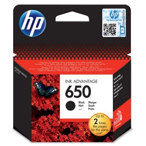 HP originální ink CZ101AE, HP 650, black, blistr, 360str., HP Deskjet Ink Advantage 2515 AiO, 3515 e-Ai0, 3545 HP originální ink CZ101AE, HP 650, black, blistr, 360str., HP Deskjet Ink Advantage 2515 AiO, 3515 e-Ai0, 3545