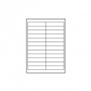 Logo etikety 100mm x 23mm, A4, matné, bílé, 24 etikety, 140g/m2, baleno po 10 ks, pro inkoustové a laserové tiskárny