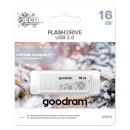 Goodram USB flash disk, USB 2.0, 16GB, UME WINTER, UME WINTER, bílý, UME2-0160W0R11-WI