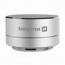 SWISSTEN bluetooth reproduktor, i-METAL, 3W, stříbrný, regulace hlasitosti, kovový