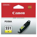 Canon originální ink CLI551Y, yellow, 7ml, 6511B001, Canon PIXMA iP7250, MG5450, MG6350, MG7550