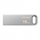 Kioxia USB flash disk, USB 3.0, 16GB, Biwako U366, Biwako U366, stříbrný, LU366S016GG4, USB A