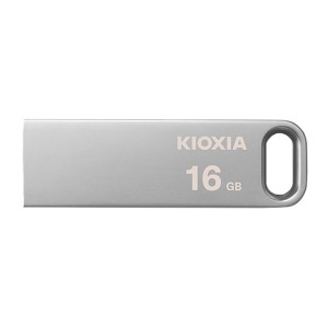 Kioxia USB flash disk, USB 3.0, 16GB, Biwako U366, Biwako U366, stříbrný, LU366S016GG4, USB A