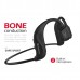 SWISSTEN Bezdrátová bluetooth sluchátka Bone conduction, mikrofon, ovládání hlasitosti, černá, sportovní typ bluetooth