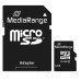 MediaRange Micro Secure Digital Card, 32GB, micro SDHC, MR959, UHS-I U1 (Class 10), s adaptérem