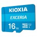 Kioxia Paměťová karta Exceria (M203), 16GB, microSDHC, LMEX1L016GG2, UHS-I U1 (Class 10)