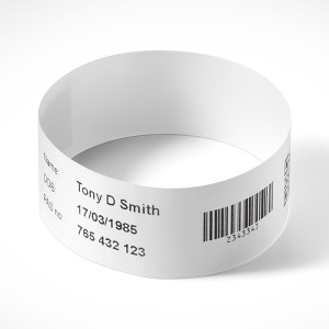 Brother identifikační naramek pro dospělé 279mm x 25mm, bílá, 200 ks, BWEAB279PW, pro přímý termální tisk, karton 5 ks, cena za ka