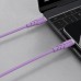 Powerton ENERGY PASTEL EDITION Kabel USB-C, 100W, 1m, silikonový, fialová