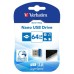 Verbatim USB flash disk, USB 3.0, 64GB, Nano, Store N Stay, modrý, 98711, USB A