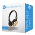 HP DHH-1206 sluchátka s mikrofonem, ovládání hlasitosti, černo-zlatá, klasická typ 3,5mm jack