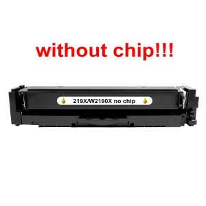 Kompatibilní toner pro HP 219X/W2192X-No Chip! Yellow. POZOR kazeta bez čipu 2500 stran