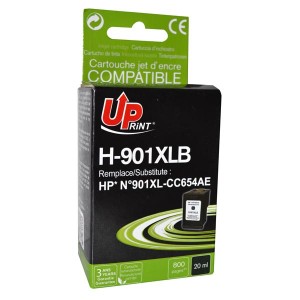 UPrint kompatibilní ink s CC654AE, HP 901XL, black, 20ml, H-901XLB, pro HP OfficeJet J4580