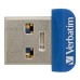 Verbatim USB flash disk, USB 3.0, 64GB, Nano, Store N Stay, modrý, 98711, USB A