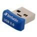 Verbatim USB flash disk, USB 3.0, 64GB, Nano, Store N Stay, modrý, 98711, USB A